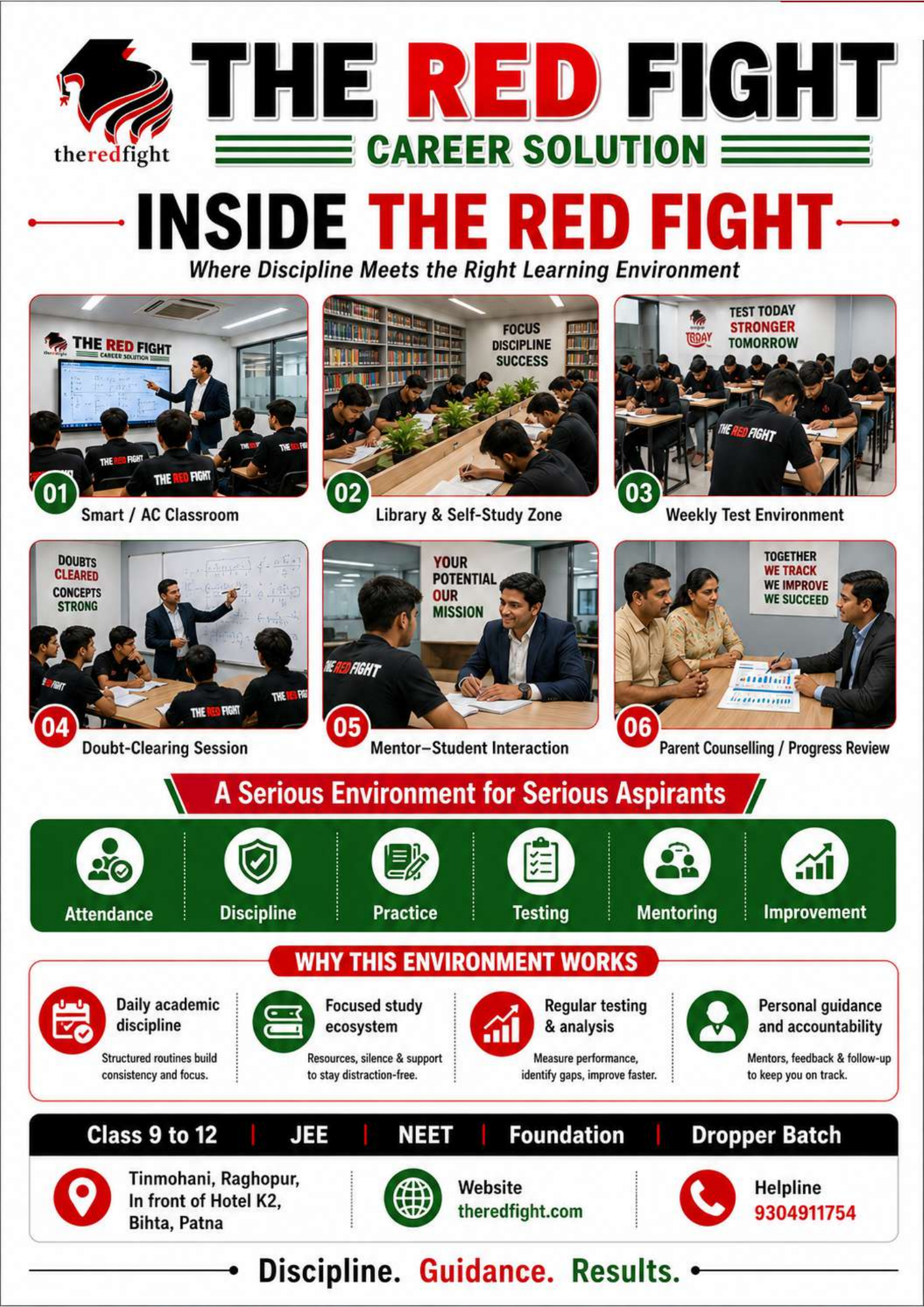 Inside THE RED FIGHT facilities from brochure